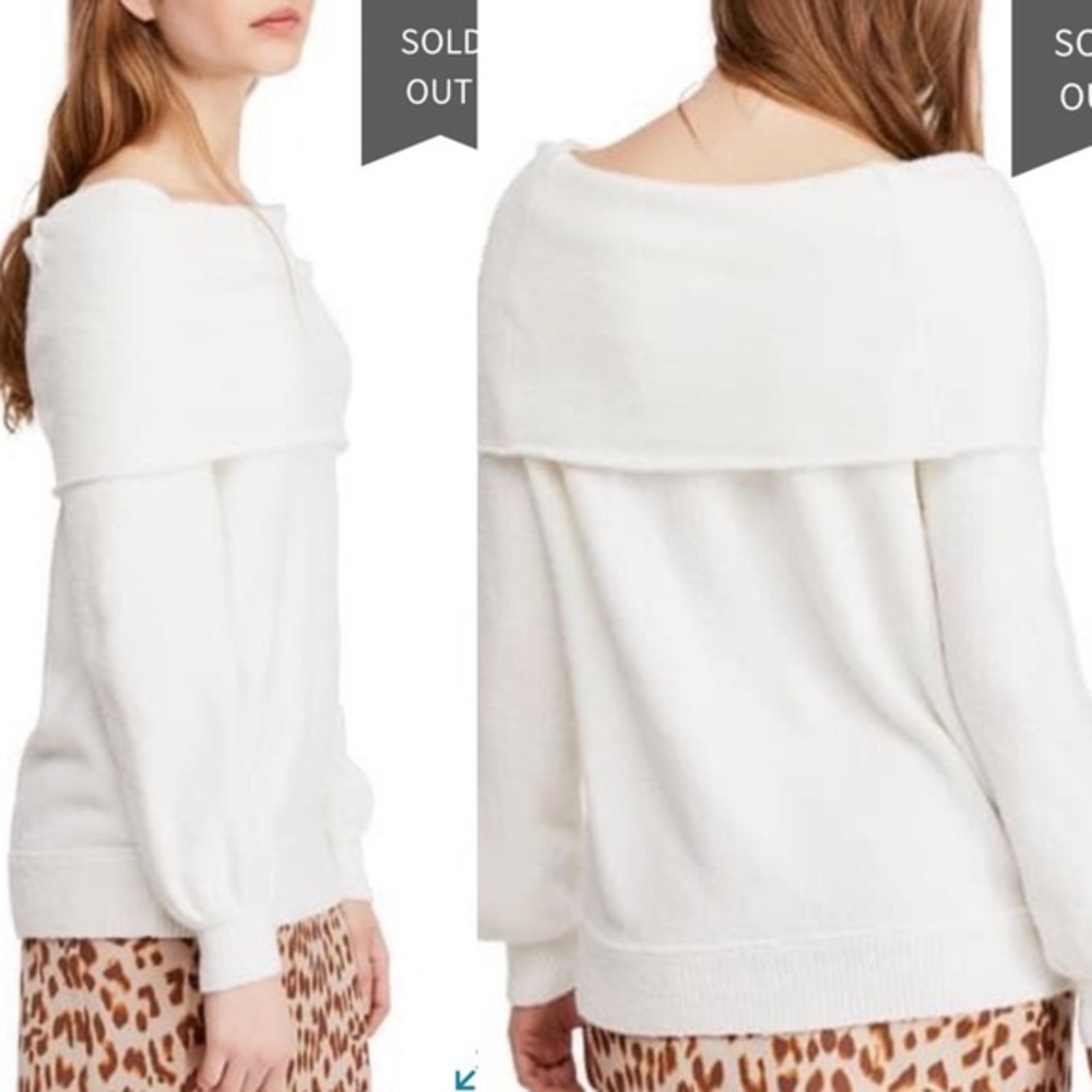 SOLD! NWT Free People Echo Beach Sweater - Picture 3 of 8